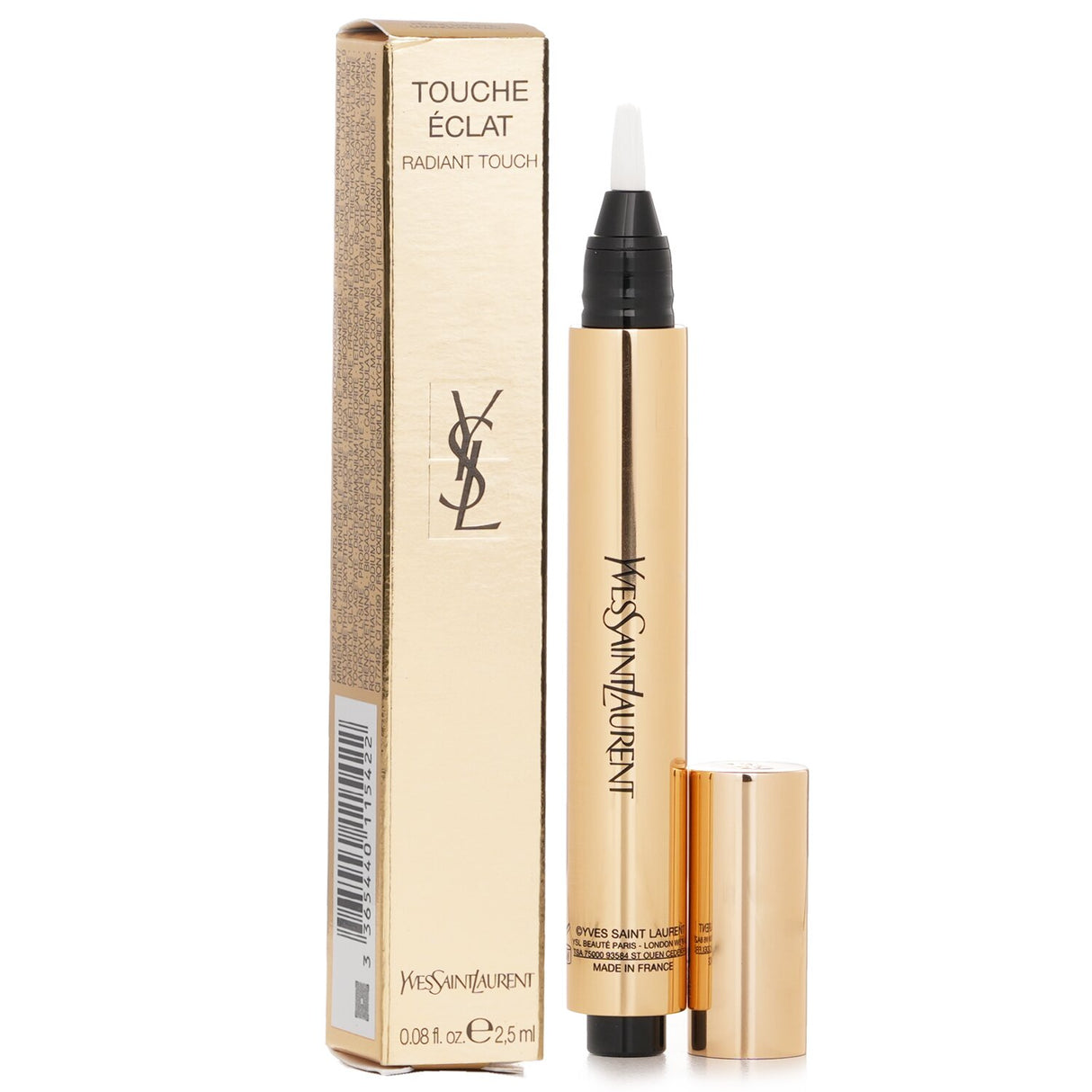 Yves Saint Laurent Radiant Touch in #3 Light Peach, a luminous pen for highlighting, brightening, and smoothing the complexion.