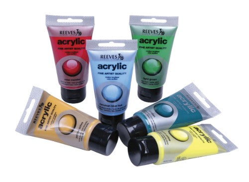 Reeves Artists' Acrylic Colour 75ml - Rose Madder