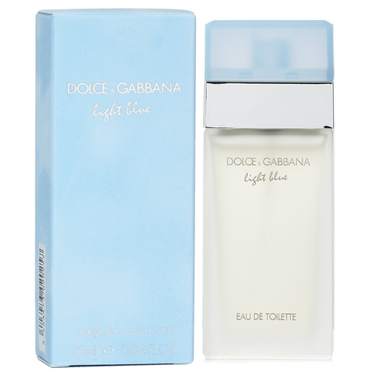 Dolce & Gabbana Light Blue Eau De Toilette Spray 25ml, a floral scent with jasmine, freesia, musk, and amber for modern women.