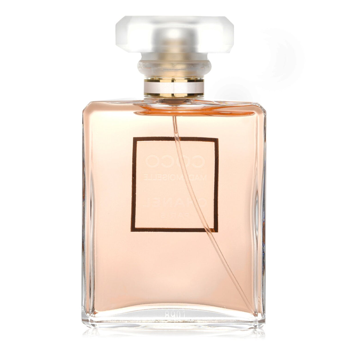 "Chanel Coco Mademoiselle Eau De Parfum 100ml, an elegant floral fragrance with notes of citrus, rose, and patchouli."