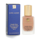 Estee Lauder Double Wear foundation in Outdoor Beige provides medium coverage, a semi-matte finish, and SPF 10 for all-day wear.