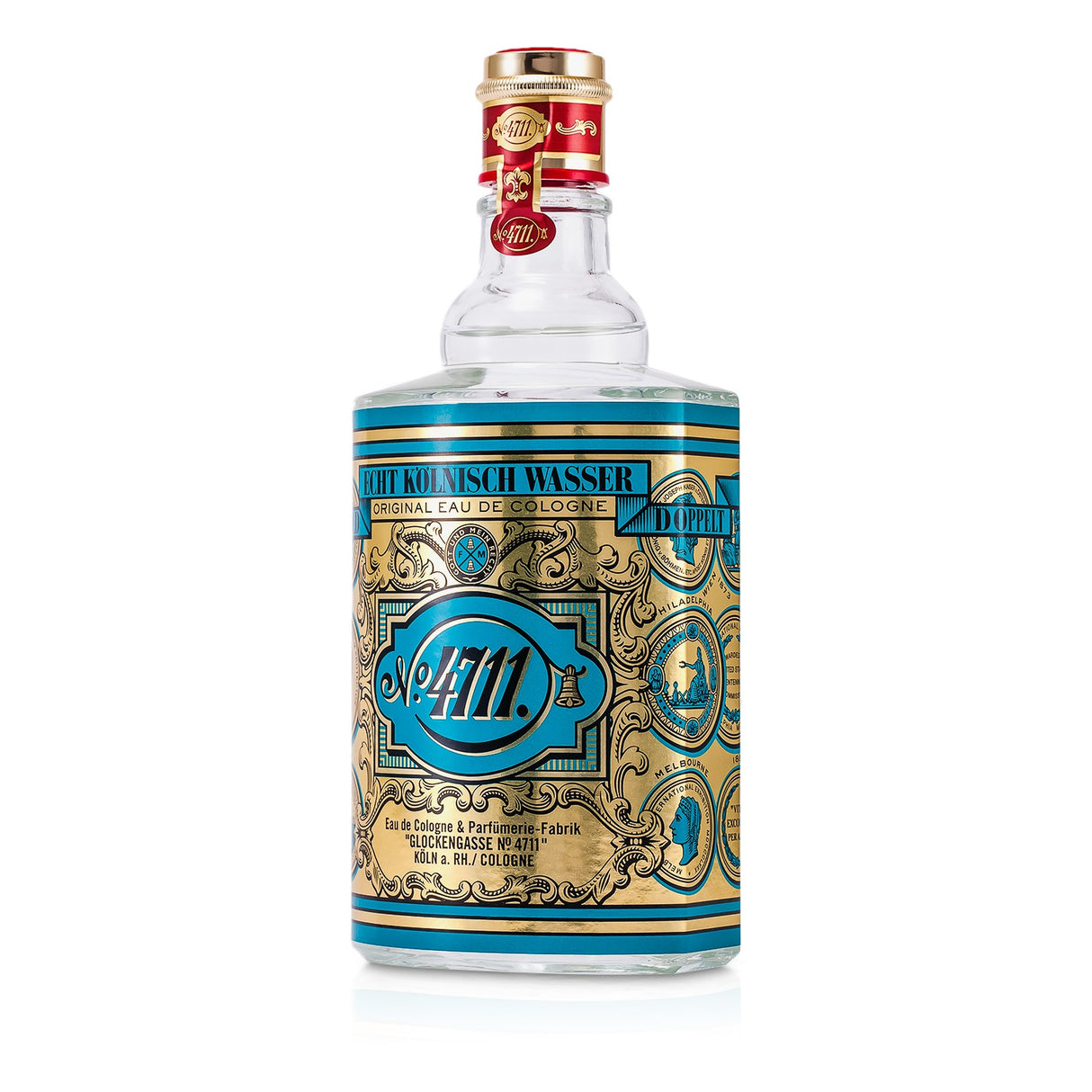 Bottle of 4711 Eau De Cologne (400ml), a citrus aromatic fragrance for all, featuring bright orange and floral notes.