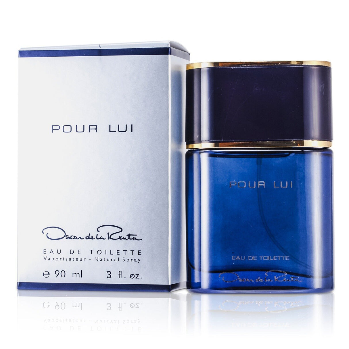 Oscar De La Renta Pour Lui Eau De Toilette 90ml, a luxurious herbal leather fragrance for sophisticated men.