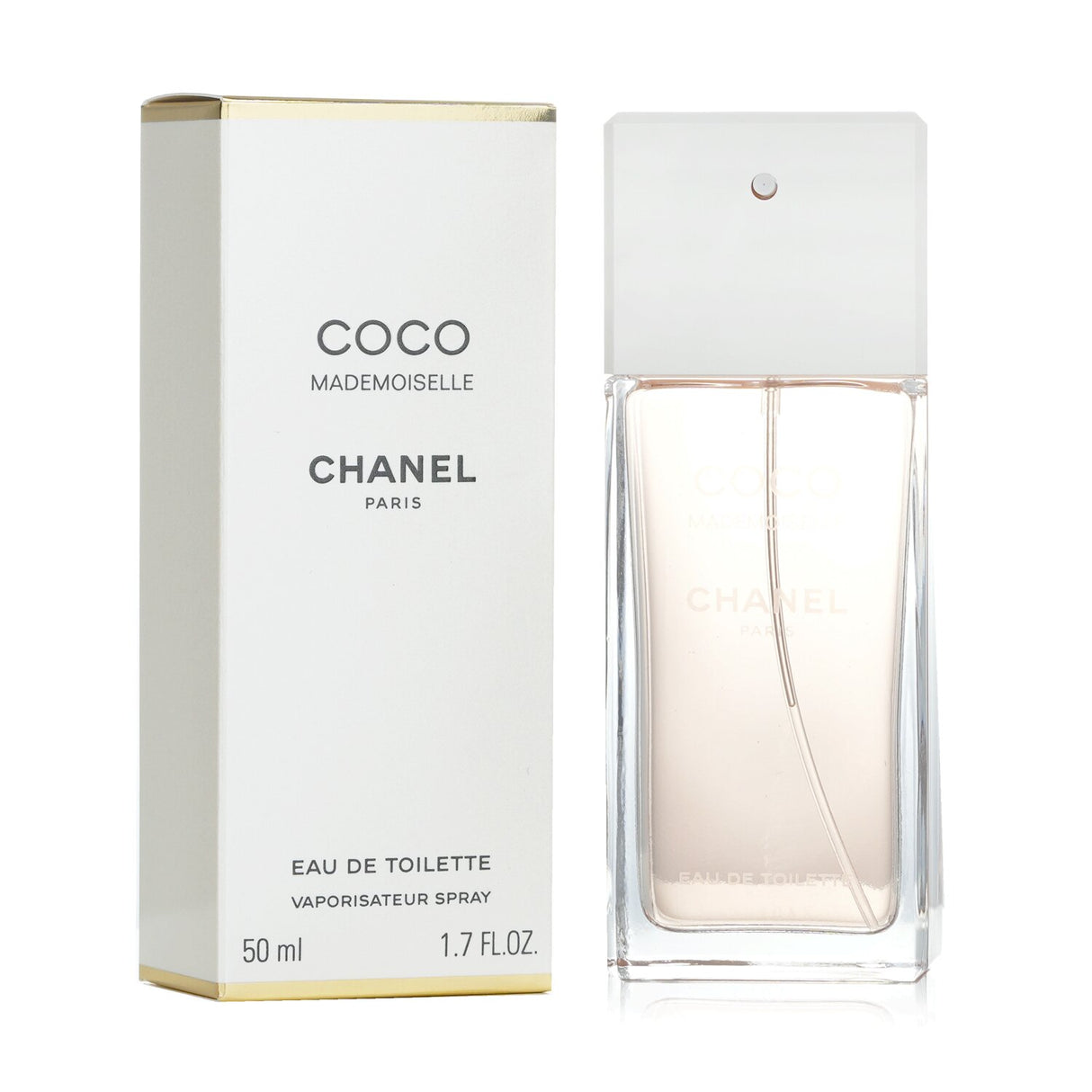 Chanel Coco Mademoiselle Eau De Toilette Spray, 50ml; elegant floral fragrance with citrus top notes and warm base.