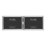 Profile - Habitat Silver Hinged Double Metal Photo Frame - 5x7in (13x18cm) (2)H