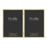 Profile - Habitat Gold Hinged Double Metal Photo Frame - 5x7in (13x18cm) (2)V