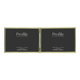 Profile - Habitat Gold Hinged Double Metal Photo Frame - 5x7in (13x18cm) (2)V