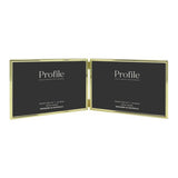 Profile - Habitat Gold Hinged Double Metal Photo Frame - 5x7in (13x18cm) (2)V