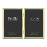 Profile - Habitat Gold Hinged Double Metal Photo Frame - 5x7in (13x18cm) (2)V