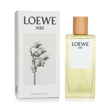 Loewe Aire Eau De Toilette Spray 100ml: A fresh, floral fragrance for women with vibrant green notes and a warm, earthy base.