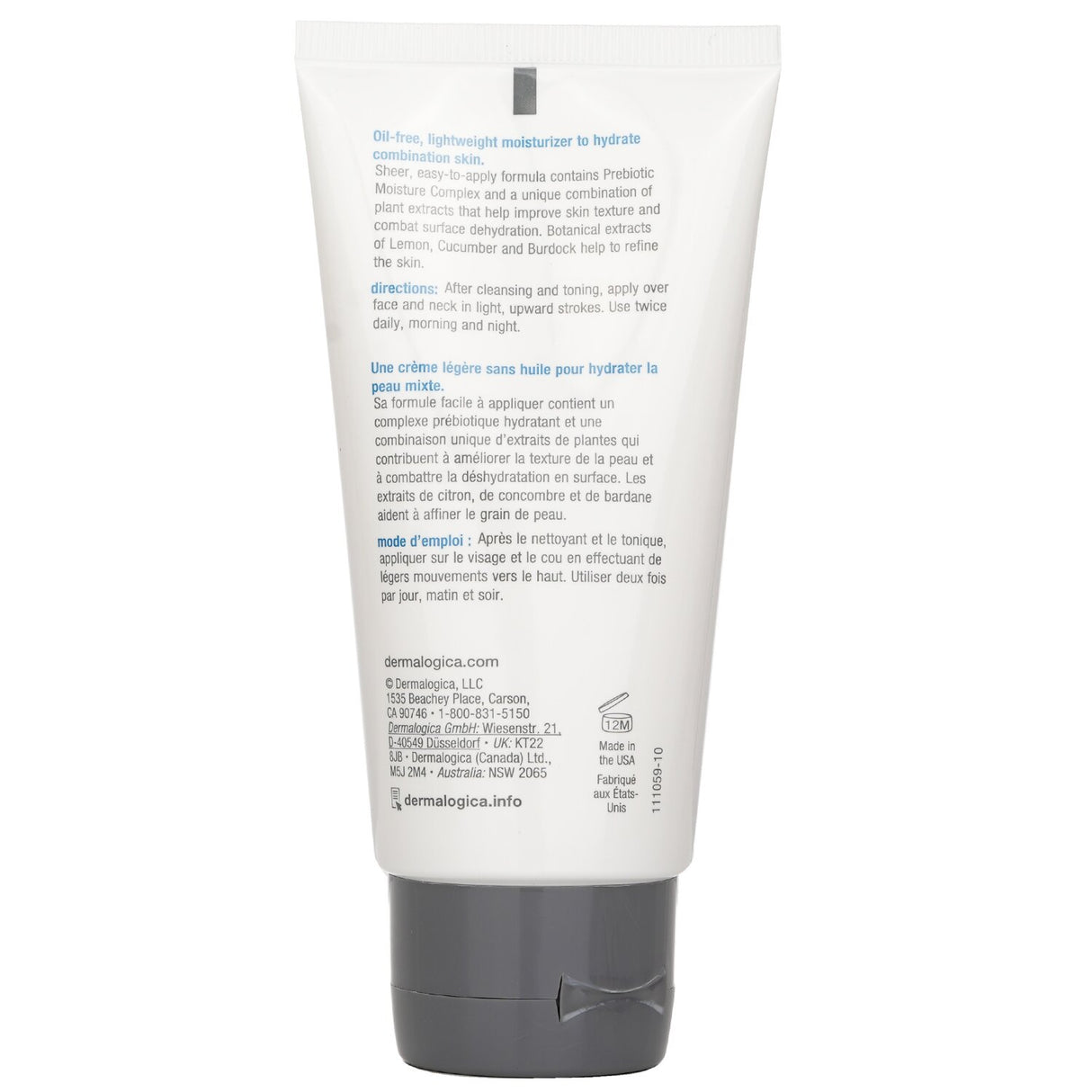 Lightweight oil-free moisturizer from Dermalogica, enriched with amino acids and plant extracts for instant hydration and refined skin texture.