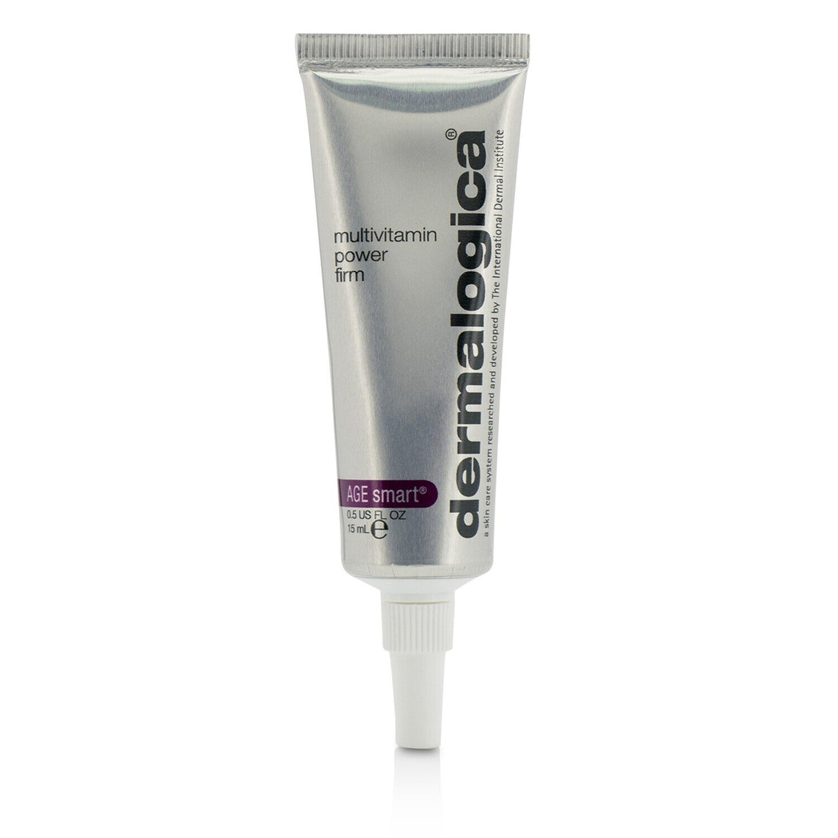 Dermalogica Age Smart MultiVitamin Power Firm in a 15ml tube, a rejuvenating treatment for eyes and lips targeting fine lines.