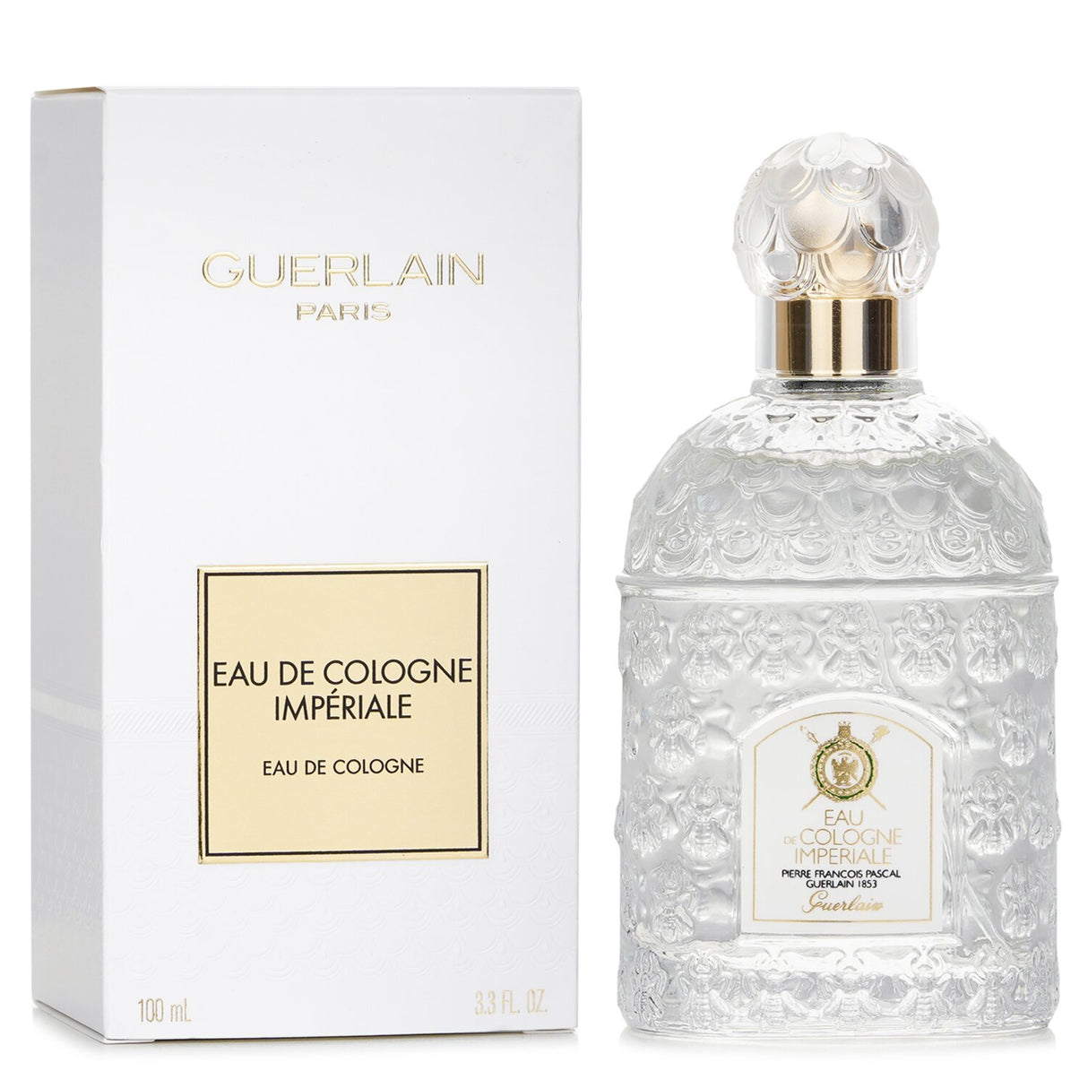 Guerlain Imperiale Eau De Cologne Spray 100ml: A luxurious men's fragrance with woody oriental notes, basil, and pine.