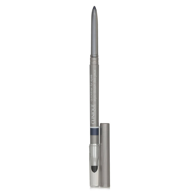 Clinique Quickliner for Eyes in 08 Blue Gray, a creamy pencil for soft, smoky eye looks with long-lasting wear.