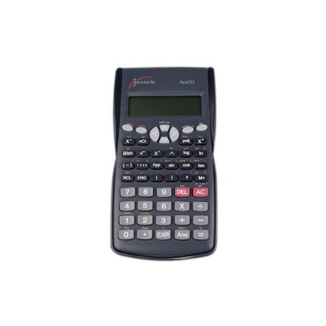 Jastek Scientific Calculator with large 10+2 digit display, 240 functions, durable keys, and exam approval for students.