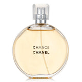 Chanel Chance Eau De Toilette Spray 100ml, a vibrant floral scent with notes of pink pepper, jasmine, and warm amber.