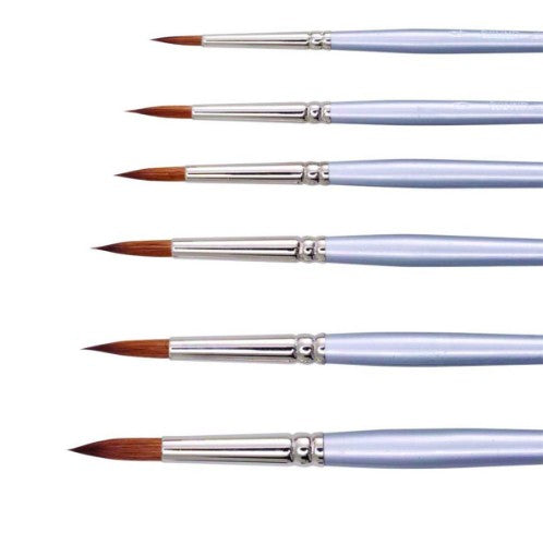 Jasart Red Sable Round Brushes - Size 1