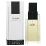 Elegant bottle of Alfred Sung - Sung Eau De Toilette Spray, a feminine fragrance with citrus, floral, musky, and woodsy notes.