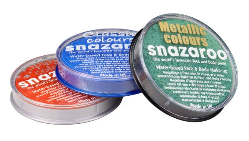 Snazaroo 18ml Dark Blue face paint, vibrant, non-toxic, easy to apply and remove, ideal for kids' parties and costumes.