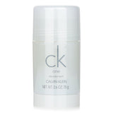 Calvin Klein CK One Deodorant Stick, 75ml, provides long-lasting odor protection with a refreshing unisex fragrance for daily use.