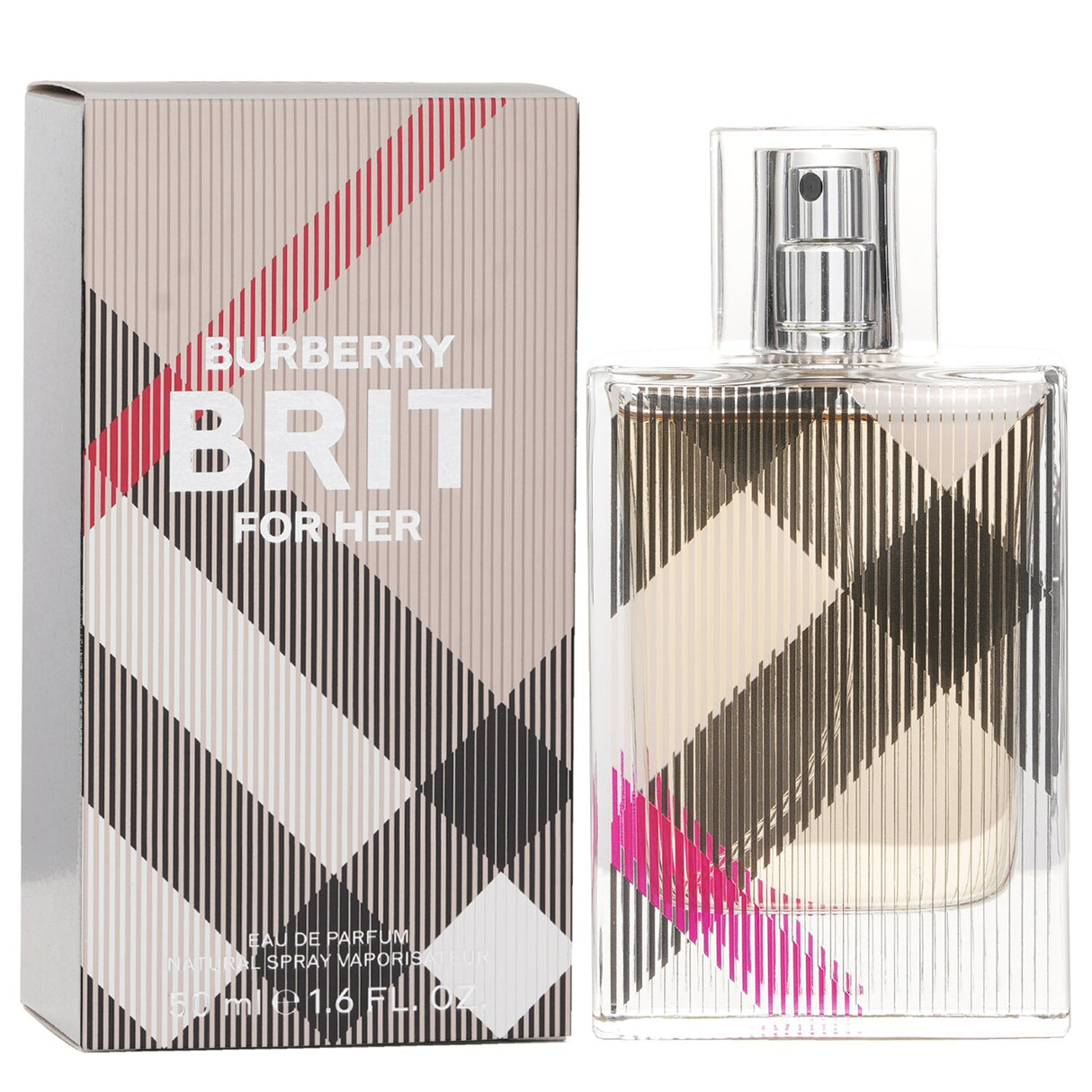 Burberry Brit Eau De Parfum Spray 50ml: a captivating blend of lush fruits, amber, vanilla, and tonka bean for modern women.