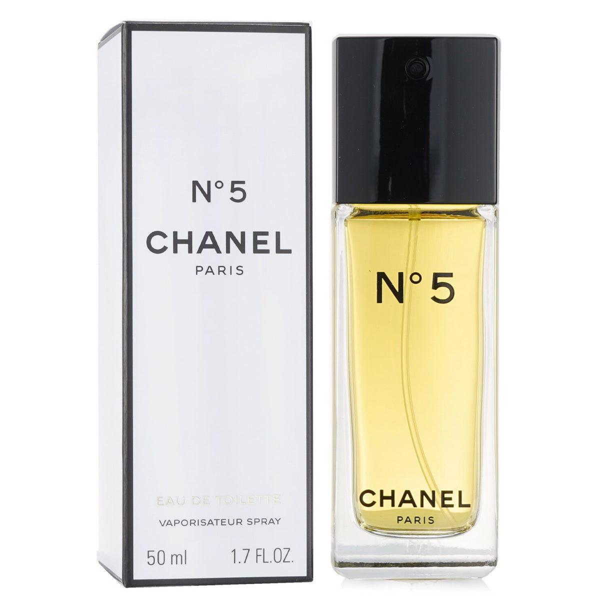 Chanel No.5 Eau De Toilette Spray 50ml, a sophisticated floral aldehyde fragrance for women, ideal for day and office wear.