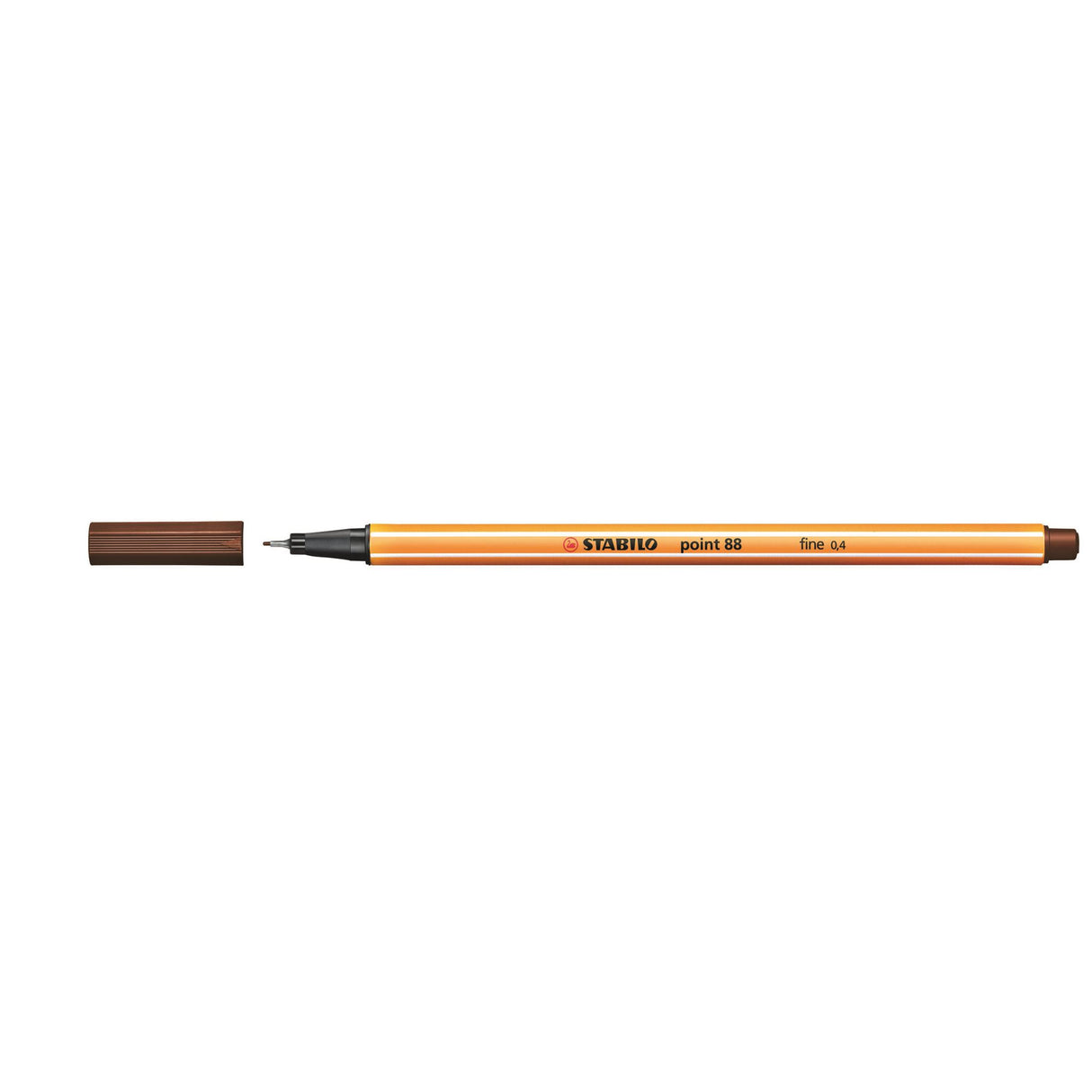 Stabilo Point 88 Fineliner Brown set of 10, featuring 0.4mm precision tips, ideal for detailed writing and vibrant designs.