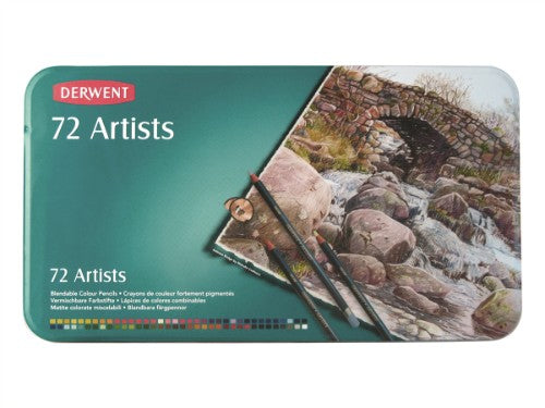 Derwent Artists Pencils - Assorted Tin of 72