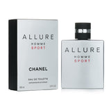 Chanel Allure Homme Sport Eau De Toilette Spray 100ml, vibrant citrus fragrance for active men, perfect for day or casual use.