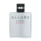 "100ml Chanel Allure Homme Sport Eau De Toilette Spray for active men, featuring invigorating citrus and warm woody notes."