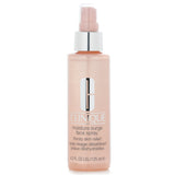 Clinique Moisture Surge Face Spray bottle, a hydrating mist for thirsty skin in a travel-friendly 125ml size.