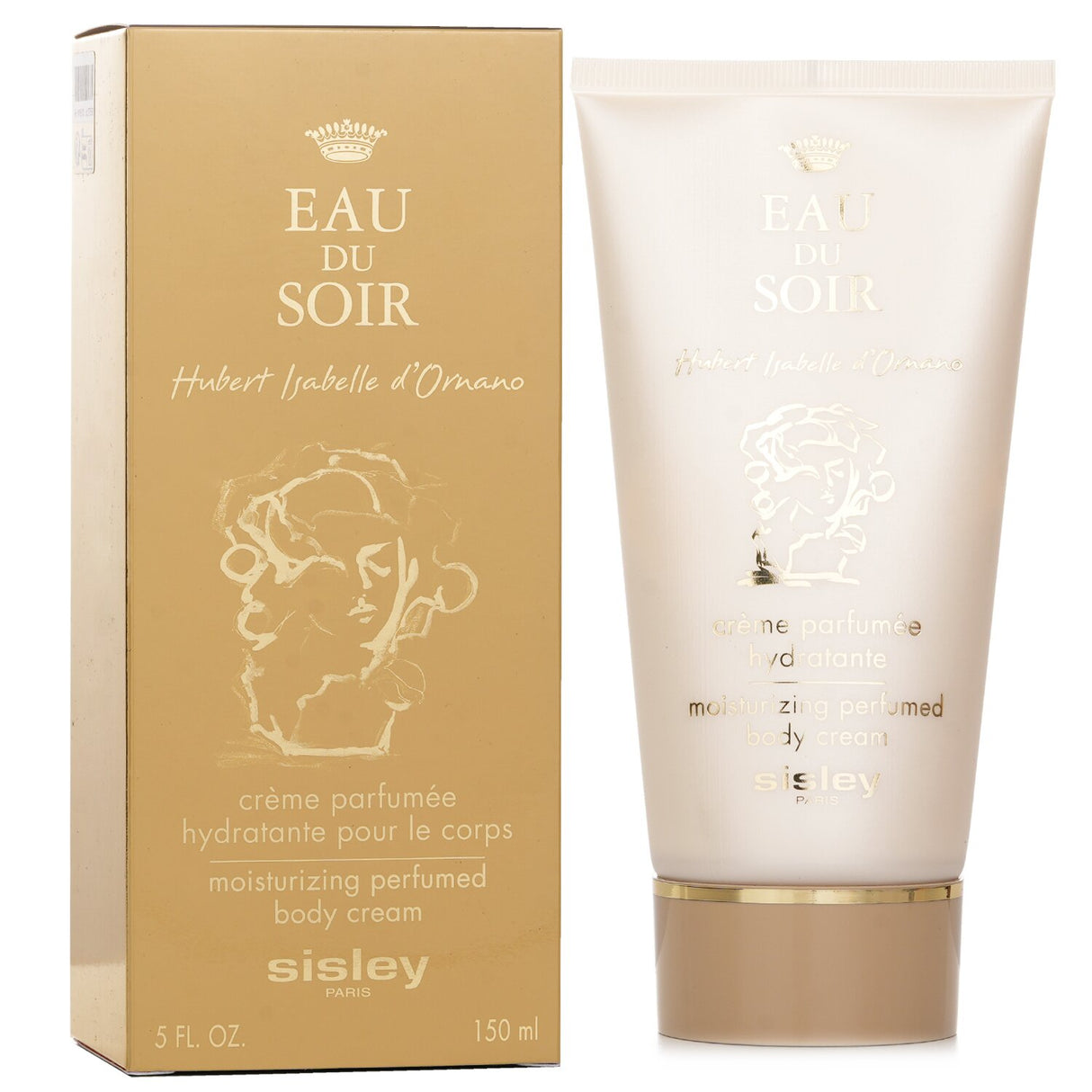 Luxurious Sisley Eau Du Soir Body Cream (150ml) for deep hydration, soothing scent, and silky smooth skin.