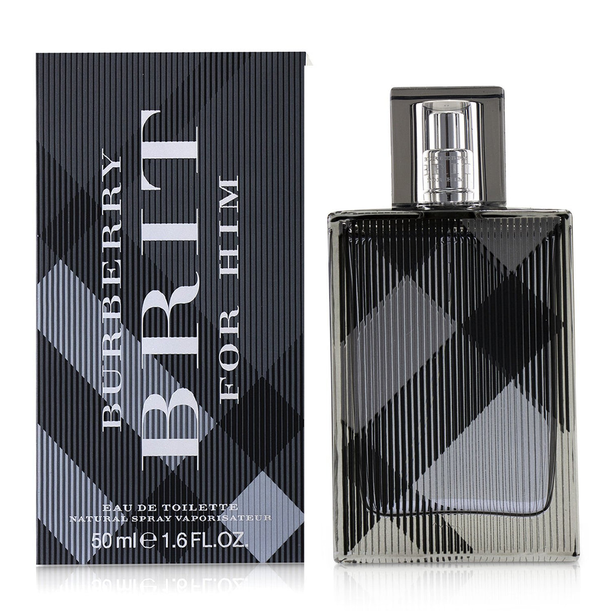 Burberry Brit Eau De Toilette Spray, 50ml, features vibrant top notes and a warm, sophisticated scent for modern men.