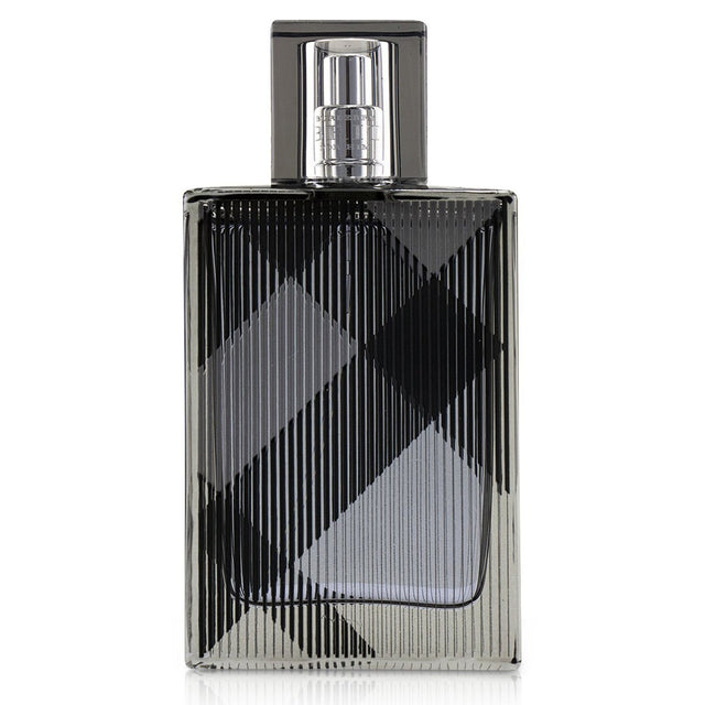 Burberry Brit Eau De Toilette Spray 50ml, a sophisticated fragrance for men with notes of Mandarin, Ginger, Nutmeg, and Musk.