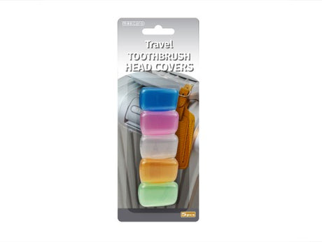 Assorted travel toothbrush head covers in vibrant colors, ensuring hygiene and protection for on-the-go dental care (120 pcs).