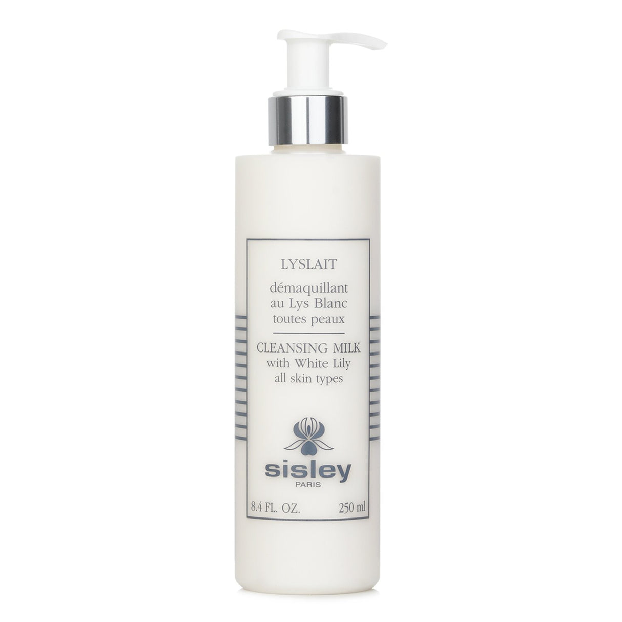 Luxurious Sisley Botanical Cleansing Milk with White Lily, gentle for sensitive skin, removes makeup while moisturizing.