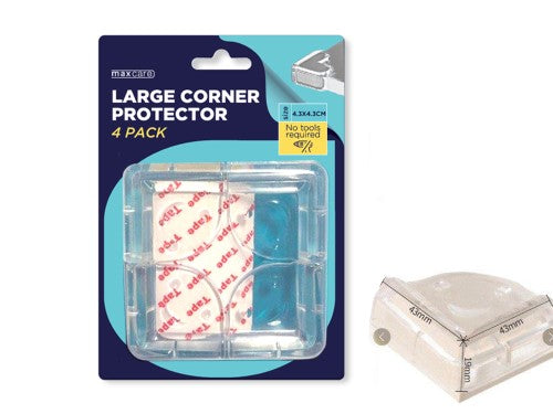 Corner Protectors - Maxcare Large Self Adhesive 4's (12 Packs)