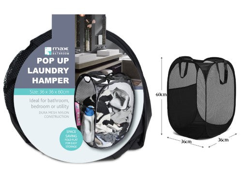 Pop Up Laundry Hamper - 36 x 36 x 60cm (Set of 48)