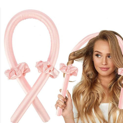 Set of 24 Maxcare heatless hair curlers, 2.5 x 87cm, for effortless, damage-free curls while you sleep or go about your day.