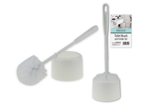 Toilet Brush and Holder Set - White (Set of 24)