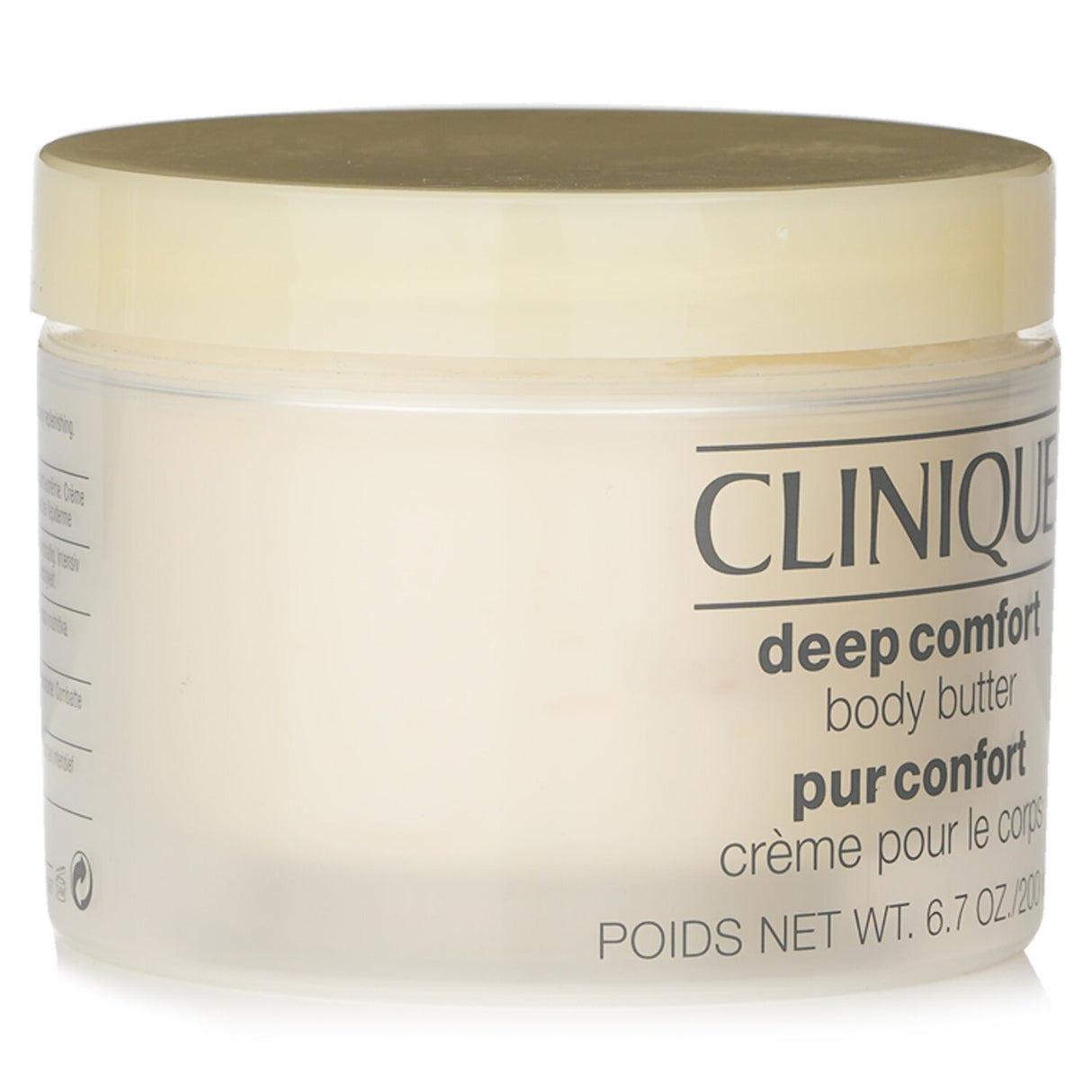 Clinique Deep Comfort Body Butter in 200ml, ideal for nourishing and hydrating dry skin on elbows, knees, and heels.