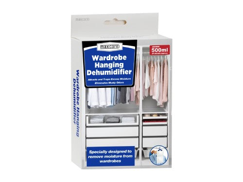 Wardrobe Hanging Dehumidifier - Maxcare 500ml (Set of 24)