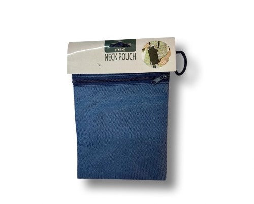 Durable polyester travel neck pouch set of 12, designed for securing passports, tickets, and cards with ease.