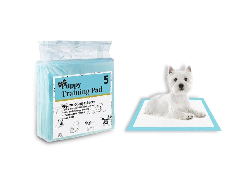 Puppy Training Pad: 60x60cm, 40 packs, high absorbency, leak-proof, quick drying, odor control for hassle-free potty training.