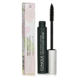 Clinique High Impact Mascara in 01 Black adds volume and length, featuring a special brush for thick, separated lashes.