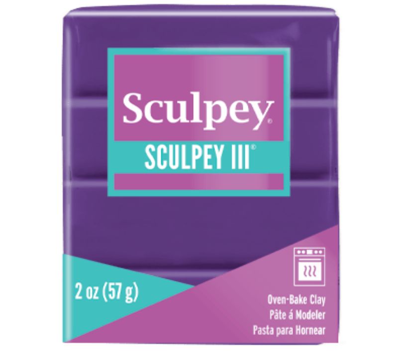 Sculpey III 57g Princess Pearl 530, versatile sparkling polymer clay for crafts, perfect for jewelry and home decor.