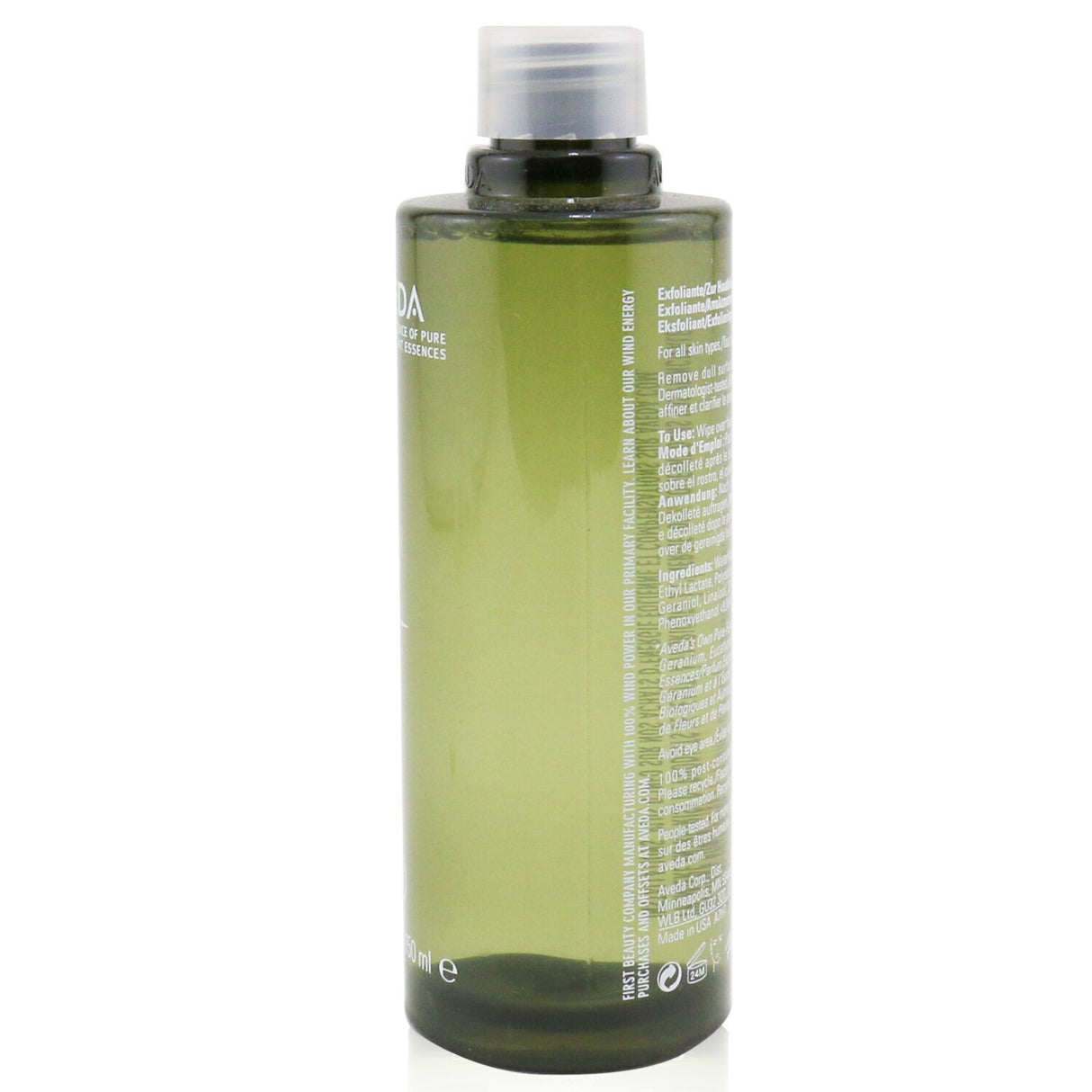 Aveda Botanical Kinetics Exfoliant 150ml, a gentle liquid exfoliant that brightens and smooths all skin types for a glowing complexion.