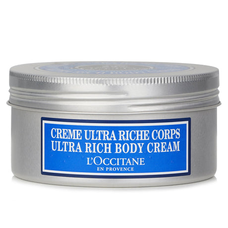 L'Occitane's Shea Butter Ultra Rich Body Cream in 200ml, intensely hydrates and nourishes dry skin with 25% shea butter.