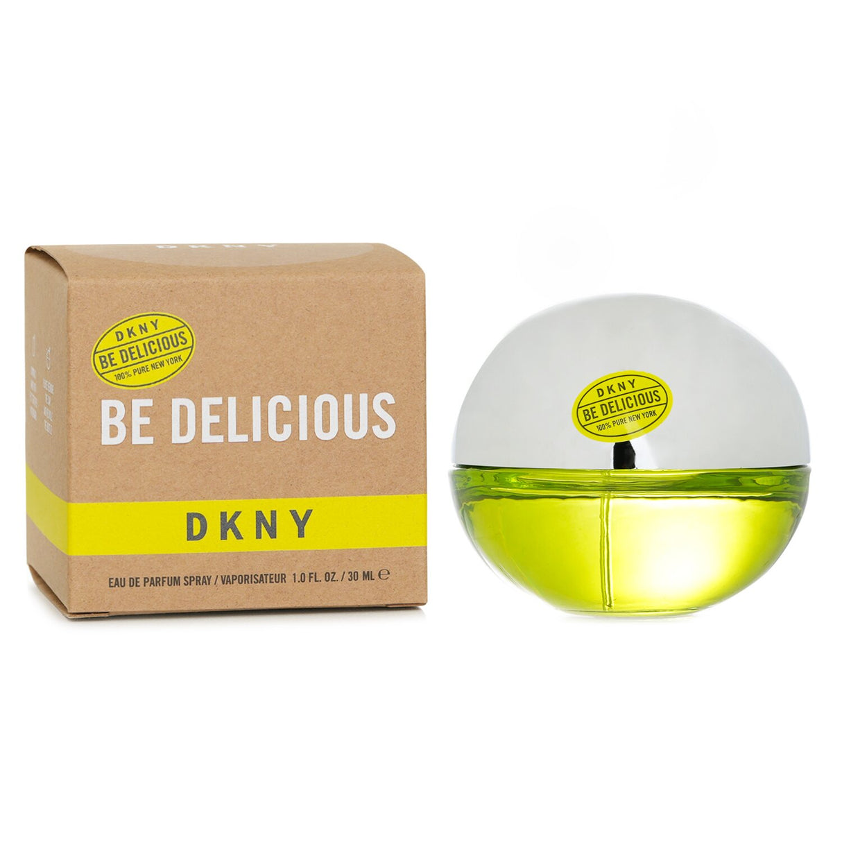 DKNY Be Delicious Eau De Parfum - 30ml, a fruity floral fragrance with apple, cucumber, floral notes, and warm musk, ideal for daytime.