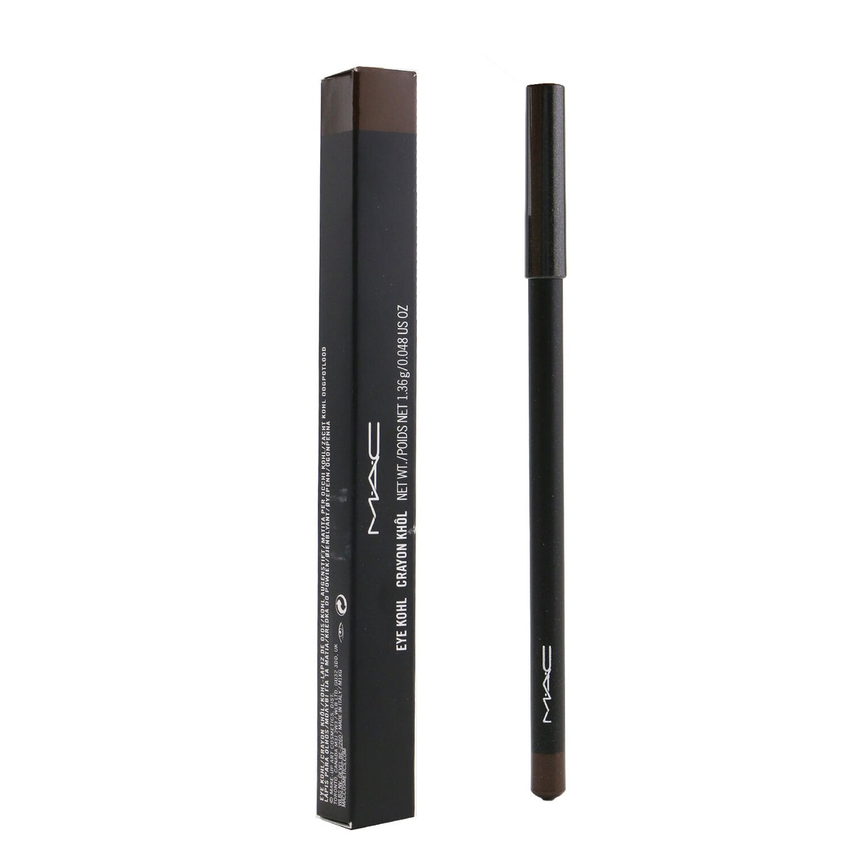 MAC Eye Kohl in Teddy, a deep brown eyeliner for smooth, long-lasting application, perfect for subtle or dramatic eye looks.